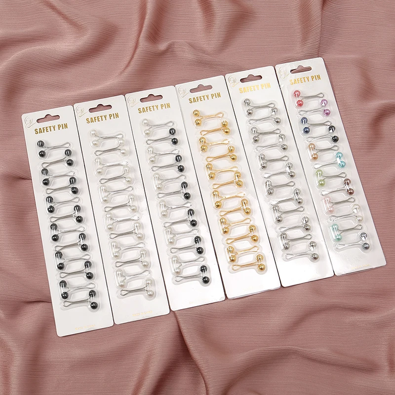 Ethnic Fashion Wear - 12 stks/zak Moslim Hijab Pins Sjaal