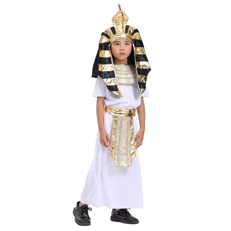 Ethnic Gown - Egyptische farao-koningkostuum voor kinderen, etnisch thema,