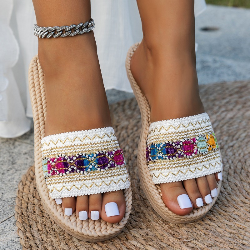 Damesslippers Outdoor Platte D - Ethnic Fashion Designers recensie en prijs